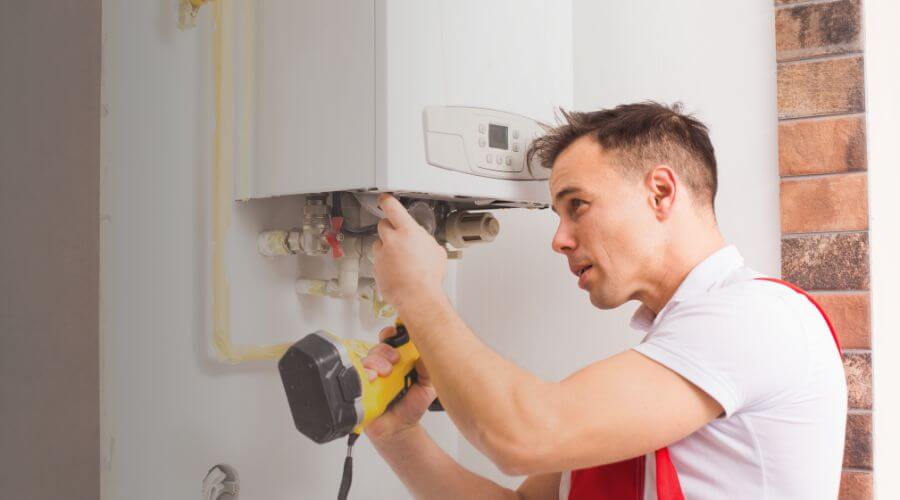 Local tankless water heater installation in Crane, IN